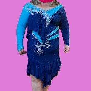 2 tone Latin dress, NEW, Dancesport